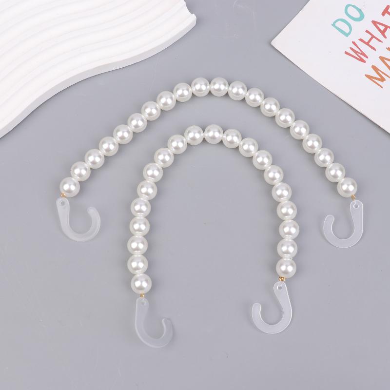 Pieces Sham Pearl Chain Shoe Add-Ons Detachable Pretend Pearl Shoe Links Swanky Basic Shoe Fastener Shoe Accessory