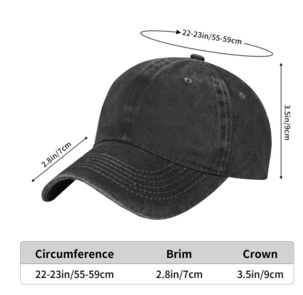 I'm Thinking Loading Spinner Baseball Cap Vintage Washed Denim Adjustable Adult Hat Outdoor