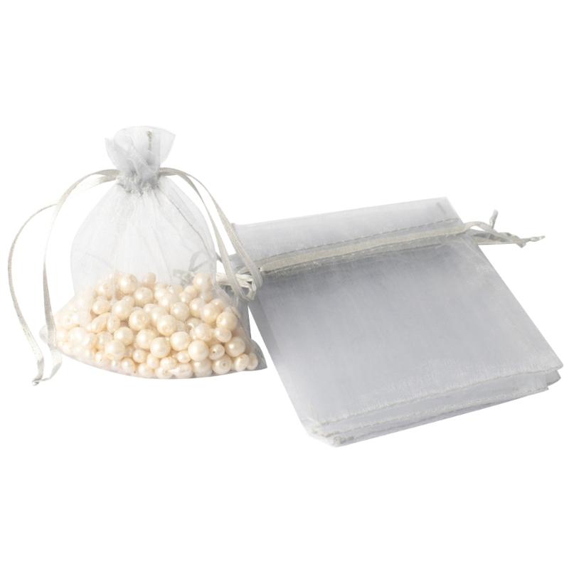 Breathable Storage Organizer Reusable Jewelry Packaging Pouch Drawstring Pocket Organza Gauze Sachet Accessories Bag