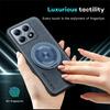 For Magsafe Magnetic 360 ° Rotat Metal Bracket Ring Leather Phone Case For Xiaomi 13T 14T Pro Redmi Note 13 10 11 12 14 Pro Plus