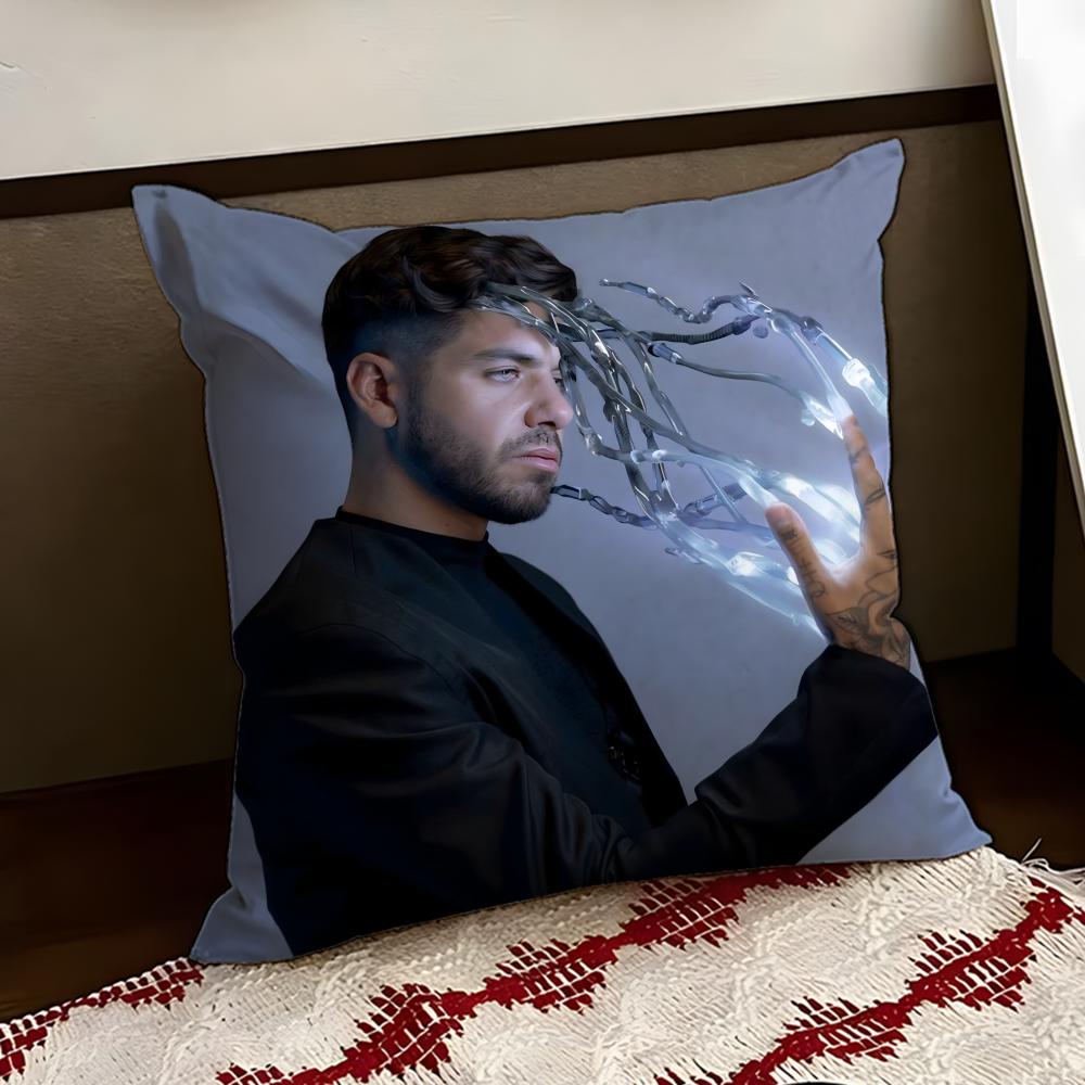 DJ AAnyma Music Cushion Cover Reversible Soft Durable Pillow Cover Home Car MultiScene Use for Daily Comfort