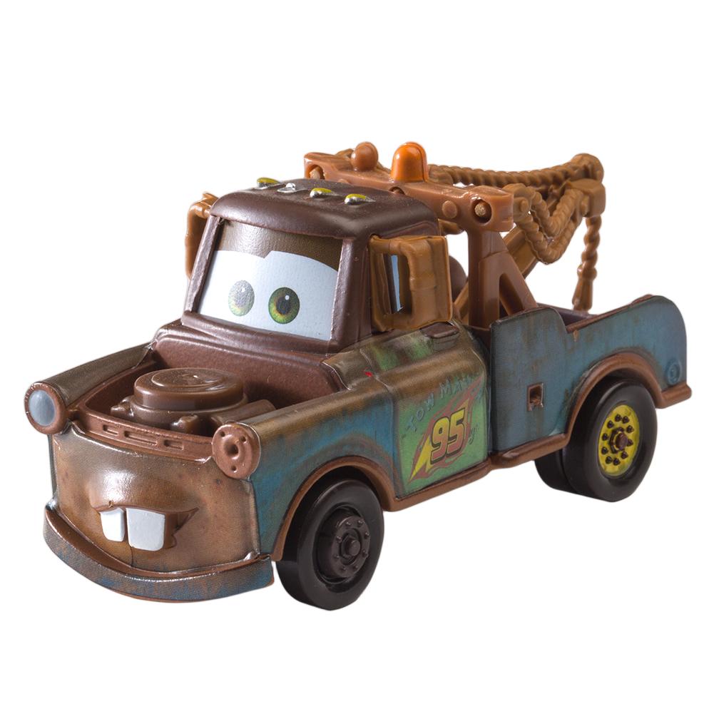 Disney Pixar Arabalar 2/3 oyuncak araba Şimşek McQueen Chick Hicks Carking Mater 1:55 Döküm Metal Alaşım Model Oyuncak Çocuk Hediye