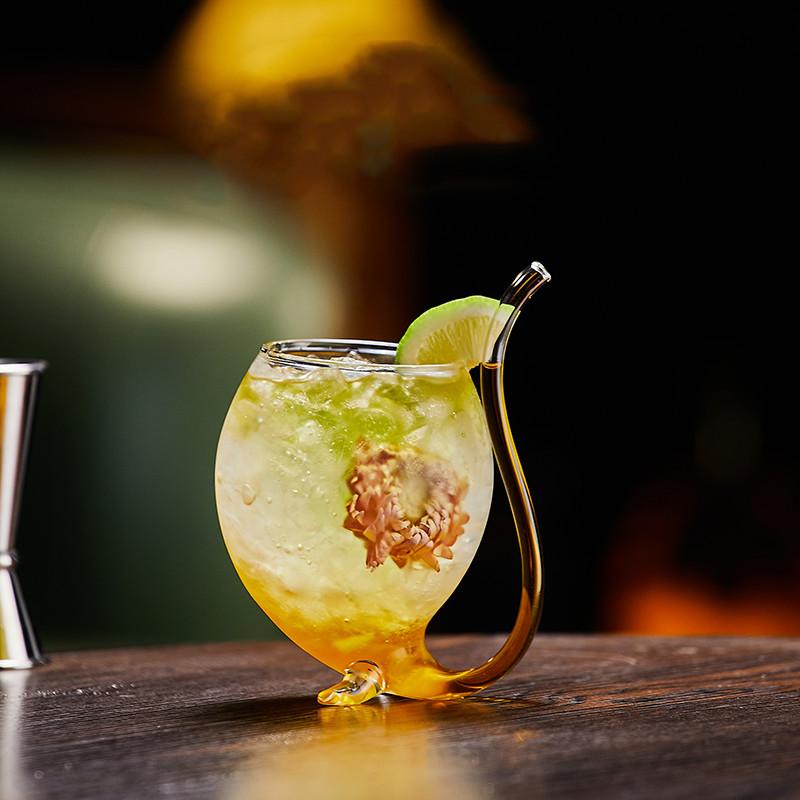 Creatieve Glazen Cocktailbeker Bar Mengbeker Set Martini Champagne Wijnbeker Vogel Lichaam Beer Wereldbol Drankbeker Feest