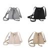 Korean Style Nylon Shoulder Bag Crossbody Bag Mobile Phone Bag Drawstring Bucket Bag  Outdoor