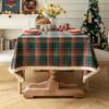 Vintage Plaid Tablecloth British Classic Red And Green Plaid Dining Table Cloth Party Decorative Cloth Coffee Table Cloth