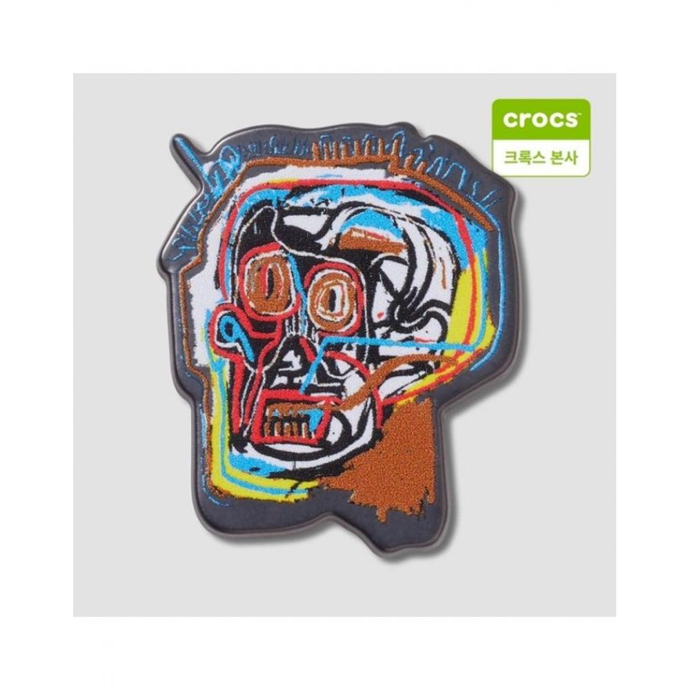 

Подвеска Crocs Basquiat Skull Gibbitz 10012716 onefree