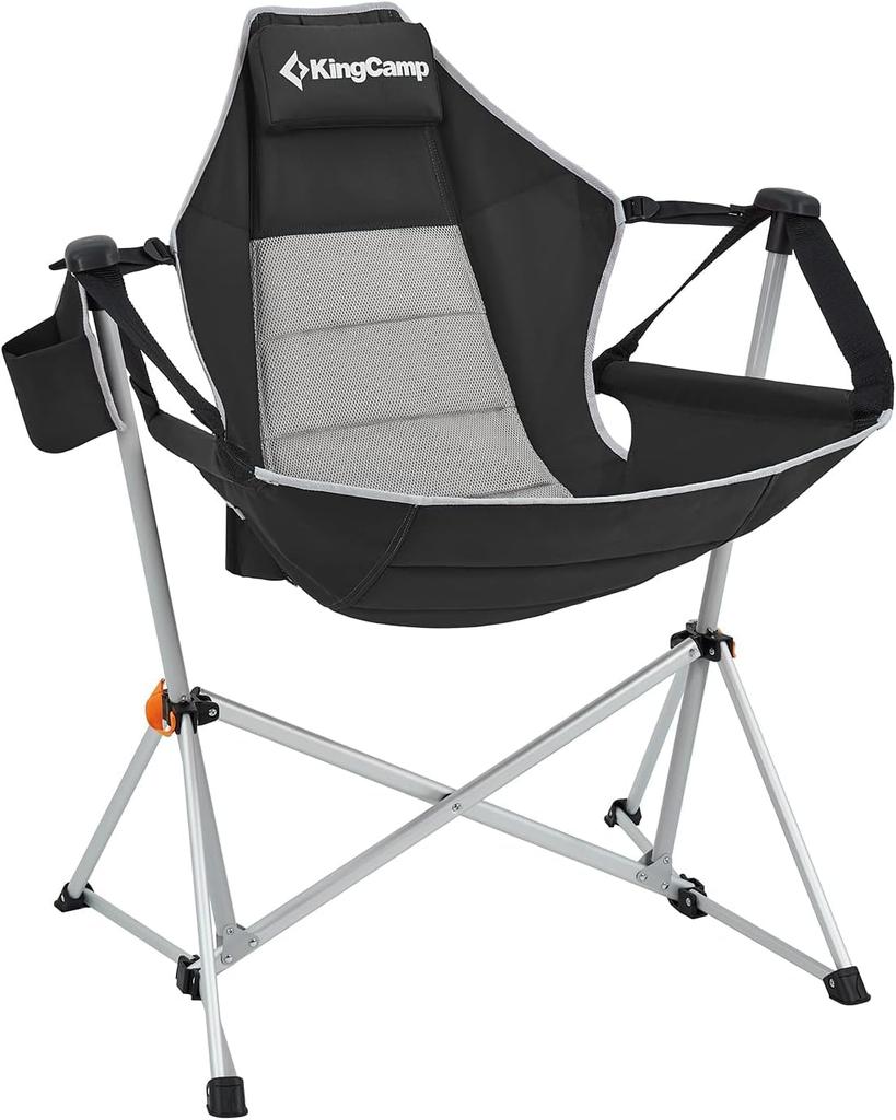 KingCamp Houpací houpací síť Venkovní Skládací Kempovací Nastavitelná Vyrobeno z hliníku Nosnost Úložný vak Houpací Závěsné Zahradní Křeslo, Křeslo, Křeslo,