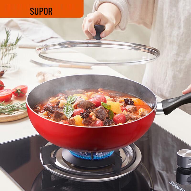 Supor 28cm Aluminum Alloy Frying Pan for All Hobs