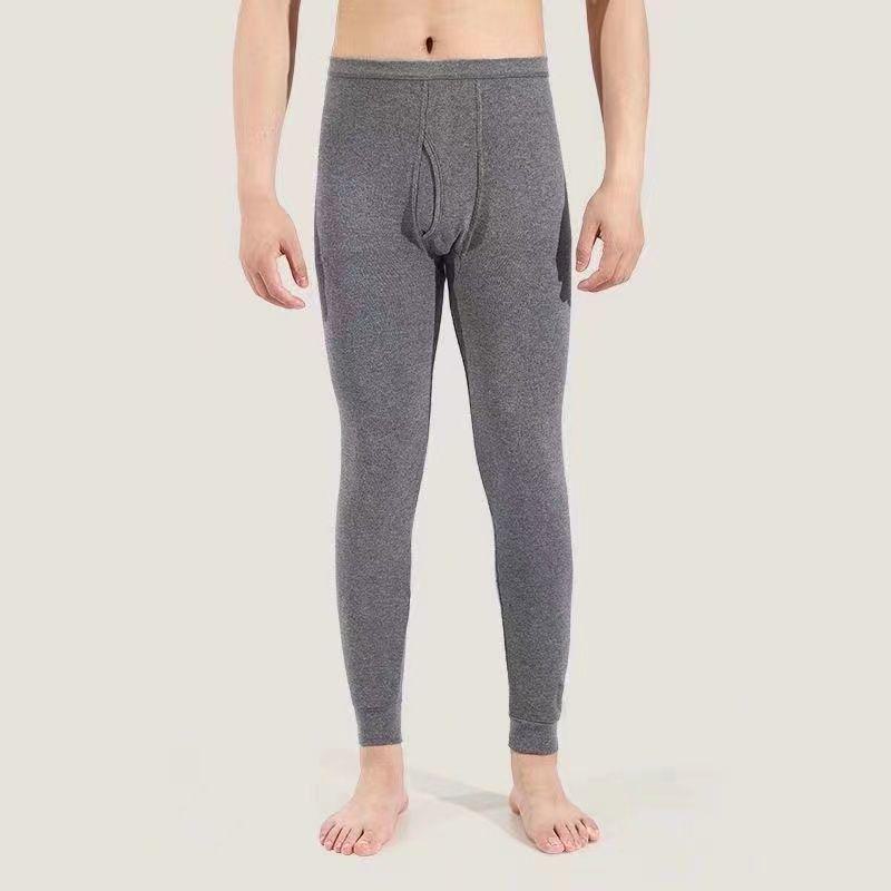 Men's 100% Cotton Lightweight Autumn Trousers - Warm, Comfortable Winter Base Pants