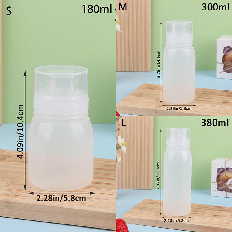 Squeeze Sauce Bottle Durable Leak Proof Refillable Plastic Condiment Container For Salad Ketchup Honey Jam Squeeze Sauce Bottle