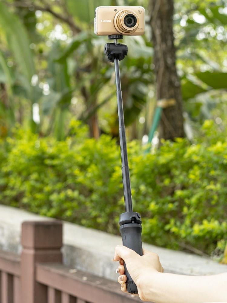 Portable Tripod & Selfie Stick with Cold Shoe for Cameras & Phones