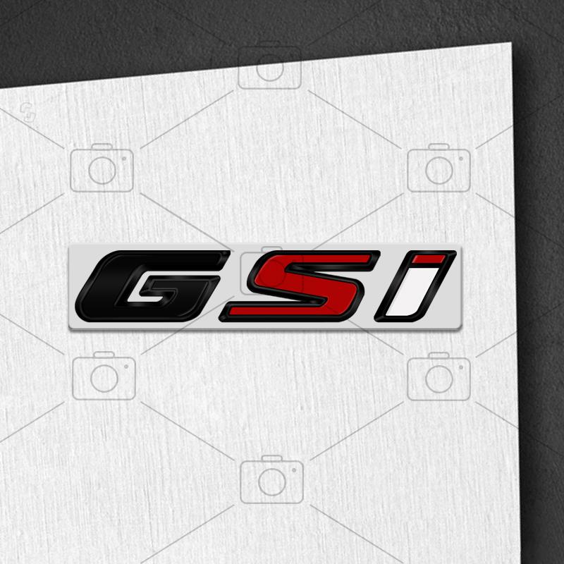 Car Metal Body GSI Logo Letter Decals Styling Badge Trunk Emblems Sticker For Opel Vauxhall Meriva Junior Zafira Mokka Adam VXR
