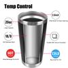 Beer Cups With Lids Drinkware Vacuum Water Bottle Stainless Steel Thermal Mug Insulated Leakproof 20oz