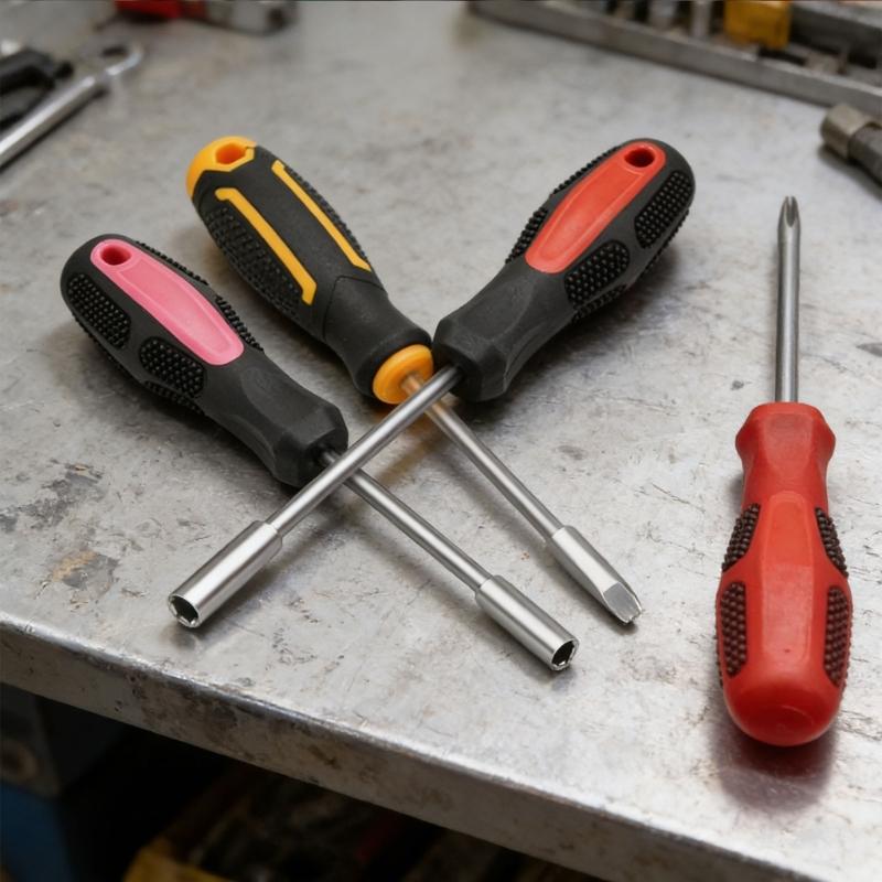 2Pcs/set Screwdriver Handle Hexagonal Screwdriver Handle Multifunctional Bit Holder Comfortable Handle Repair