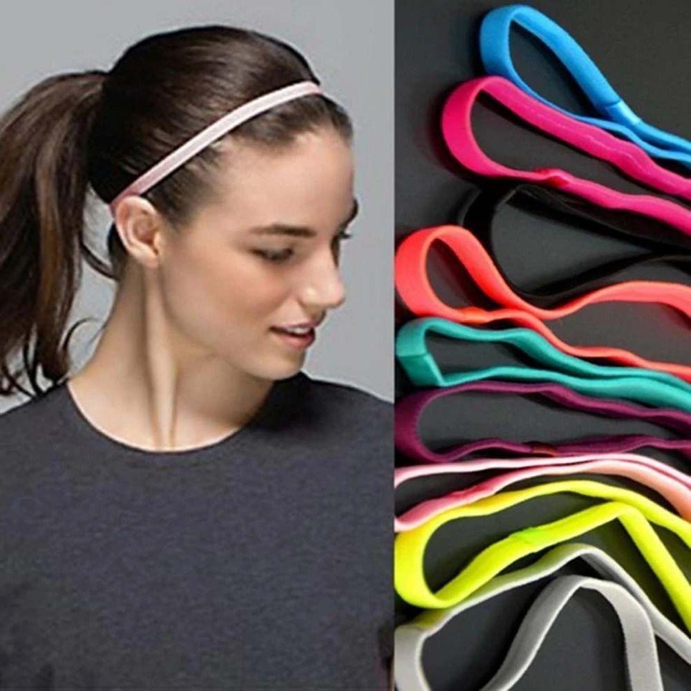 Hairbands Anti-slip Elastic Bands for Softball Football Running Sports Head Band Rubber Sweatband