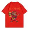 Du beruhigst dich oder ich beruhige dich Lustiges Cinco De Mayo Mexikanische Oma Grafik T-Shirts Unisex Damenbekleidung Y2k Modetrend T-Shirts