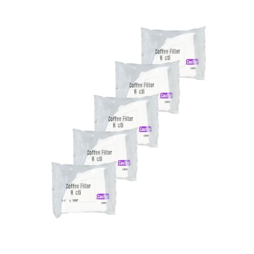 

Kanae Paper Co., Ltd. Bleached Coffee Filters, 1-4 Cups, Conical, 100 Filters x 5 Packs, Made in Japan, CF1-4