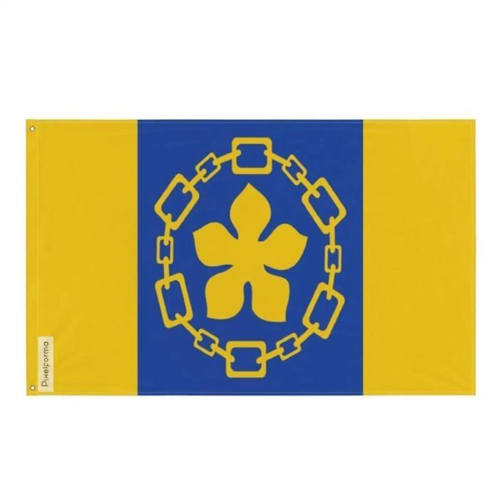 Drapeau - Hamilton - 90 x 150 cm - Polyester - Impression recto/verso - Œillets en fer