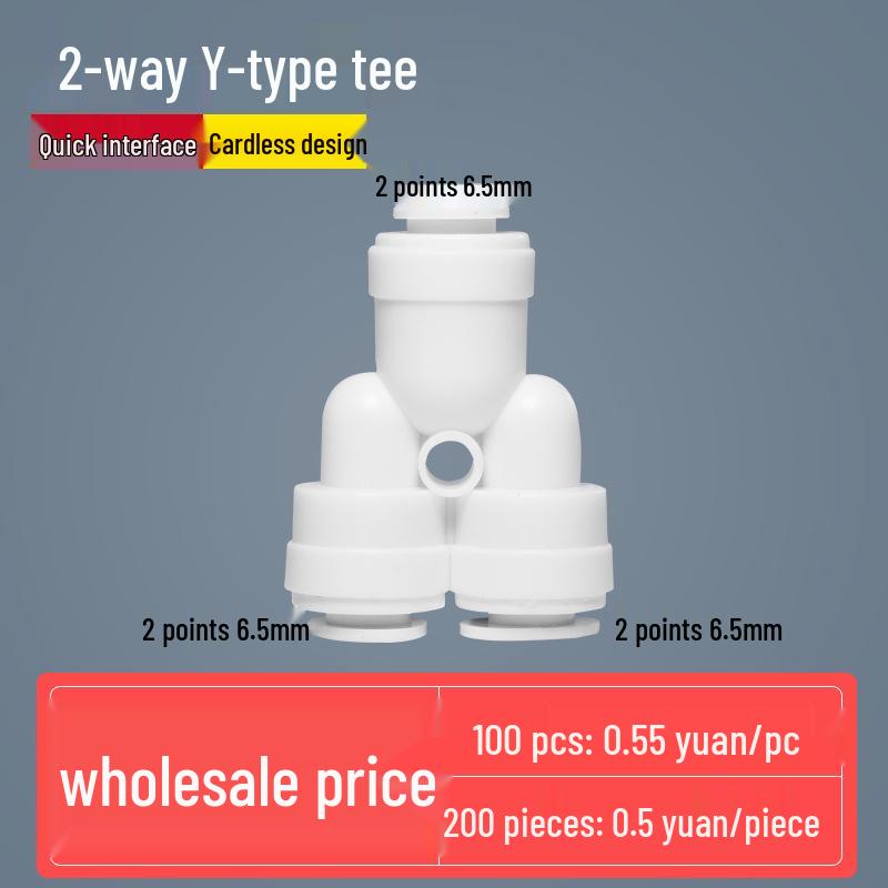 Three-Way Ball Valve Quick Connector for Water Purifier