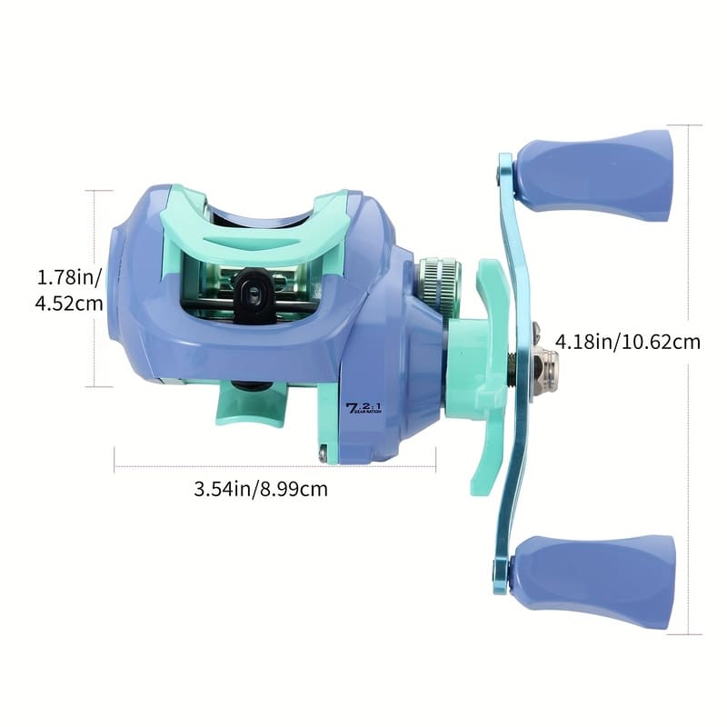 High Quality Casting Reel Macaroon Color High Quality Aluminum Alloy Suitable for Left and Right Hand Freshwater and Saltwater Fishing Reels