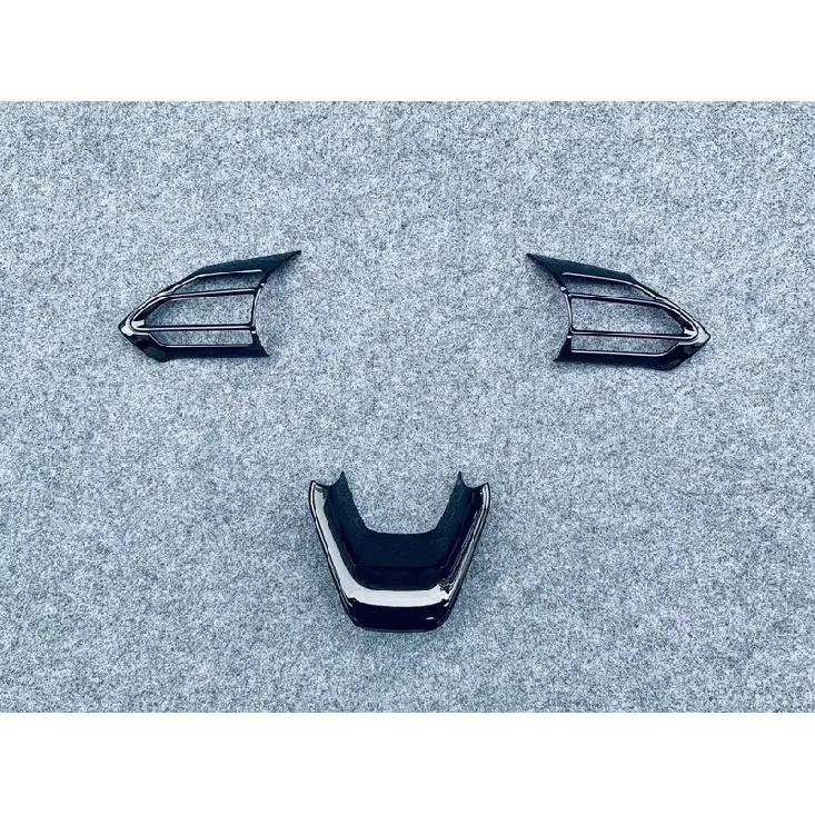 For Mazda 2 Hybrid Version 2024 ABS Chrome Black Car Steering Wheel Buttons Cover Frame Trims Sticker Car Styling Accessories