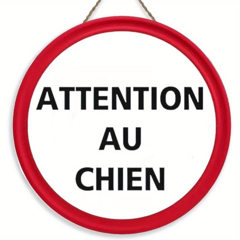 1pc 2d Flat Round Wooden Sign - 20cm No Trespassing On Private Road Warning Video Surveillance Wall Poster Board Courtyard Rigid Safety Sign