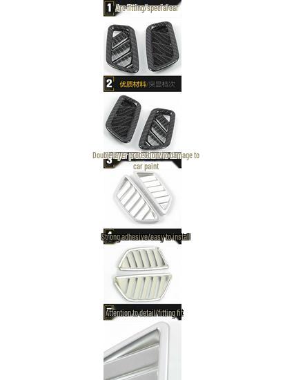 KX7 Air Vent Decorative Frame - Center Console Cold Air Outlet Accent