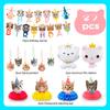 Cat Birthday Party Decorations,27PcsCat Birthday Decorations-Cat Banner&Swirl Decorations etc Cat Party Decorations,Cat Themed Birthday Party Supplies