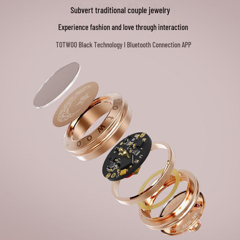 Totwoo Smart Couple Bracelet: Long-Distance Love Gift for Valentine's Day.