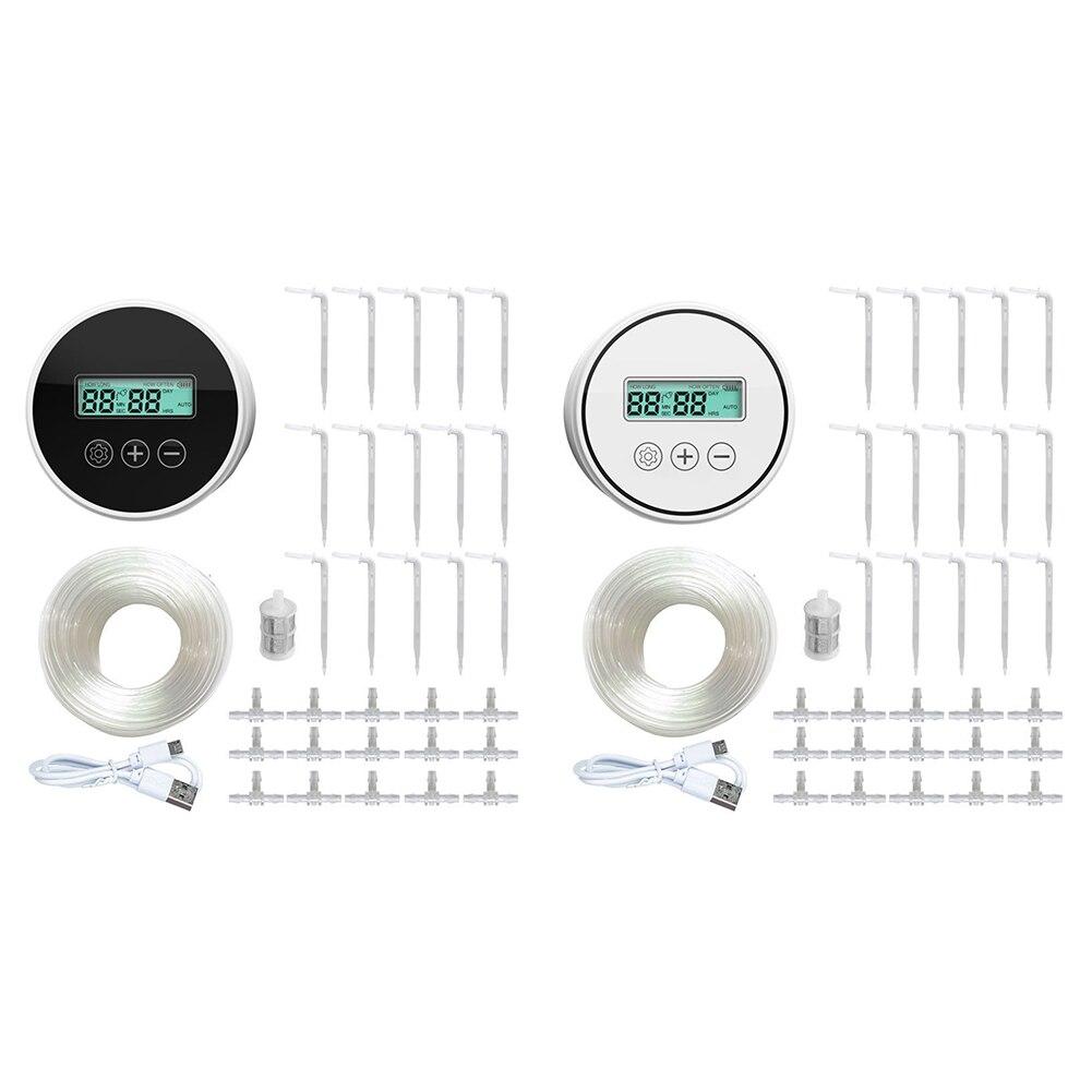 1 sada Automatická kapací závlaha pro rostliny v květináčích Systém časovače vodního čerpadla Inteligentní zahradní automatické zavlažovací zařízení pro skleníky