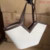 2026 Fashi Versatile PU Canvas Bucket Shoulder and Crossbody Bags Simple Casual Sense of Luxury Retro Handbags for Women