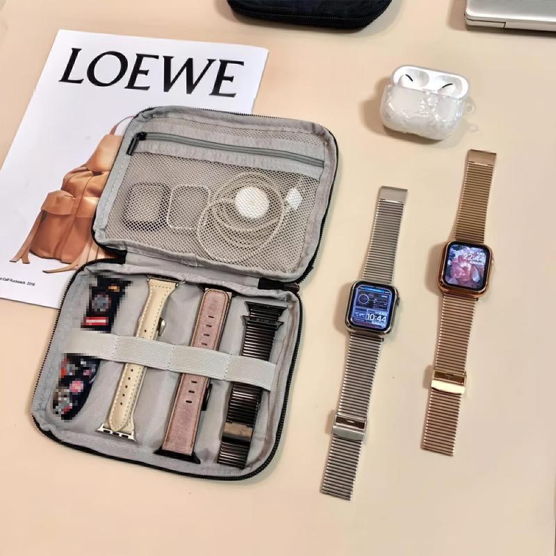 Watchband Bag for Apple Watch Strap Box Case Travel Smart Watch Wriststrap Storage Bag Box Watches Organizer Band Holder