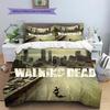 Povlečení s motivem The Walking Dead Domácí dekorace Narozeninový dárek (1 * povlak na peřinu + 2 * povlak na polštář, bez jádra)