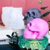 3D Skull Shape Big Size Silicone Molds for Halloween Ornament DIY Supplies Props DIY Halloween Aromatherapy Making Mold