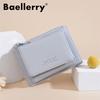 Baellerry Women Tri-fold Short Wallets Artificial Leather Fashion Zipper Coin Purse Card Holder
