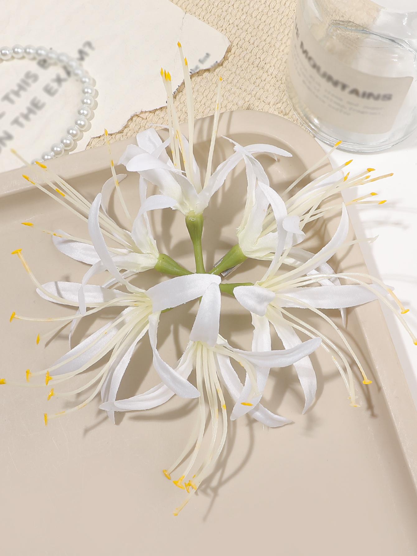 

Большие белые заколки для волос с цветами, весенние новинки для женщин, заколки для волос с цветами весны, милые аксессуары для волос с цветами