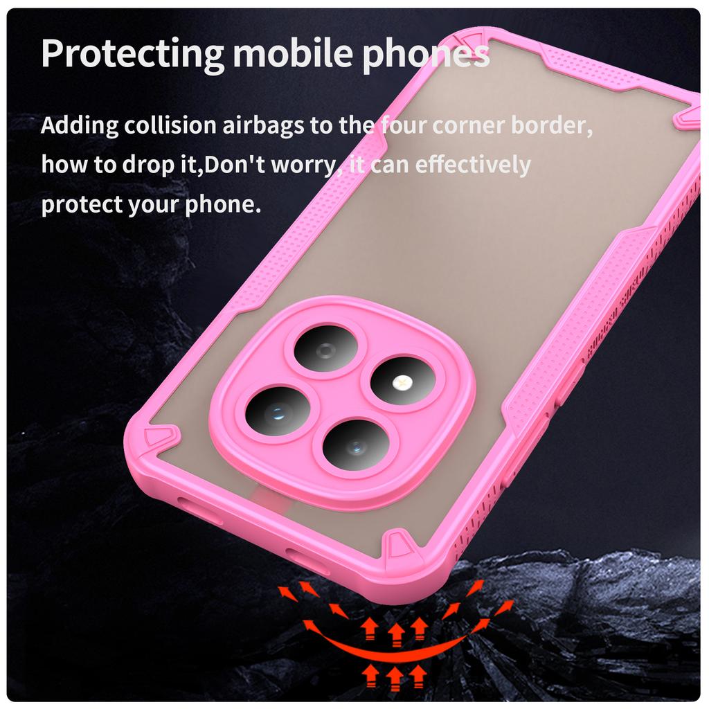 For Xiaomi Redmi Note 15 Pro 5G (Global) Case PC + TPU Semi-Transparent Frosted Finish Protective Phone Cover