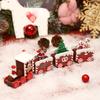 Christmas Train Ornaments, Christmas Party Decoration Wooden Small Train Ornaments for 2026 Home Decor Xmas Navidad Noel Gifts