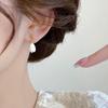 New Chinese White Orchid Temperament Cold Wind Earrings Women's New Popular Light Luxury High-end Niche Earrings