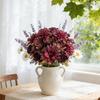 Flores Artificiales Dahlia de Seda Rosa Margarita San Valentín Hogar Habitación Corona Decoración Bonsái Habitación Mesa Boda Ramo de Novia Regalos Diy