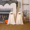 LED String Lights Halloween Ghost Decoration Glowing Effect Light Up Feature Light Up Ghost Decorative Figurine Scary Design