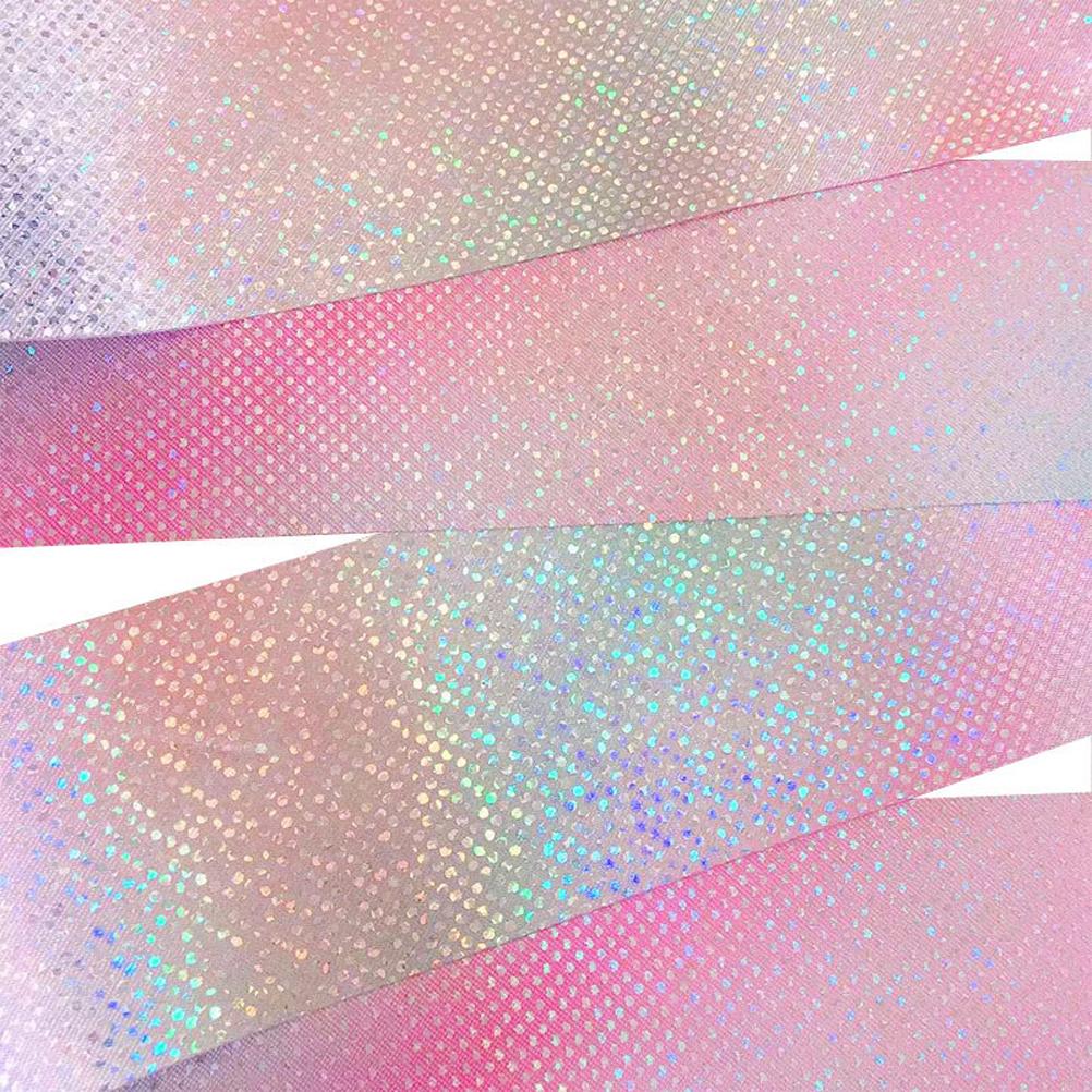 2m4m Kids Dancing Gymnastics Silk Band Wands Glittering Rhythmic Artistic Ballet Twirling Silk