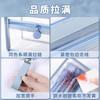 High-value transparent pencil bag, special for exams, large-capacity simple cosmetic bag, multi-functional opening, convenient stationery bag