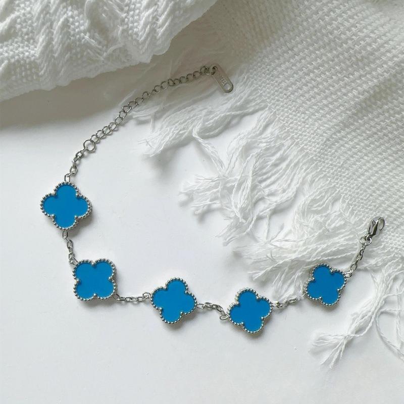 15MM High Version Four-leaf Clover Ladies Bracelet 18k Double-sided Mother-of-pearl Four-leaf Clover Bracelet