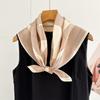 Silk Silk Scarf Women's Spring Summer New Mulberry Silk Temperament Workplace Versatile Chinese Square Scarf Outer Scarf Shawl