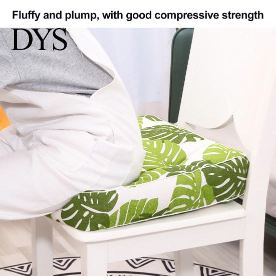 Comfortable Floor Pillow for Tatami Modern Stylish Chair Cushion, Ultra Soft Square Geometric or Cushion Kitchen Chairs Plant Prints, 15.75"x15.75"