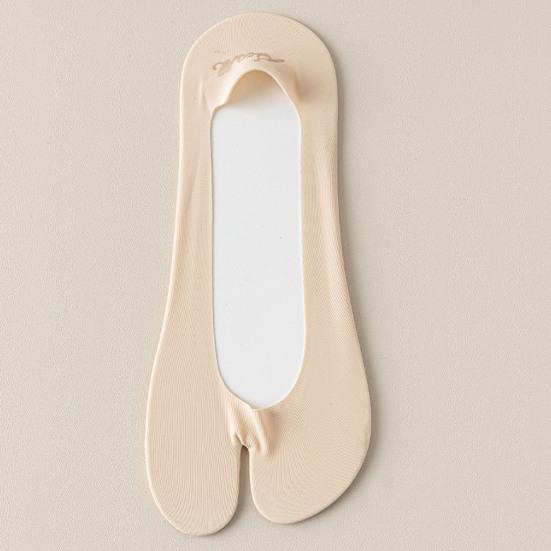 Flip Flop Tabi Socks for Women Elastic Split 2 Toe Socks Low Cut No Show Boat Sock Invisible Thin Cotton Sock