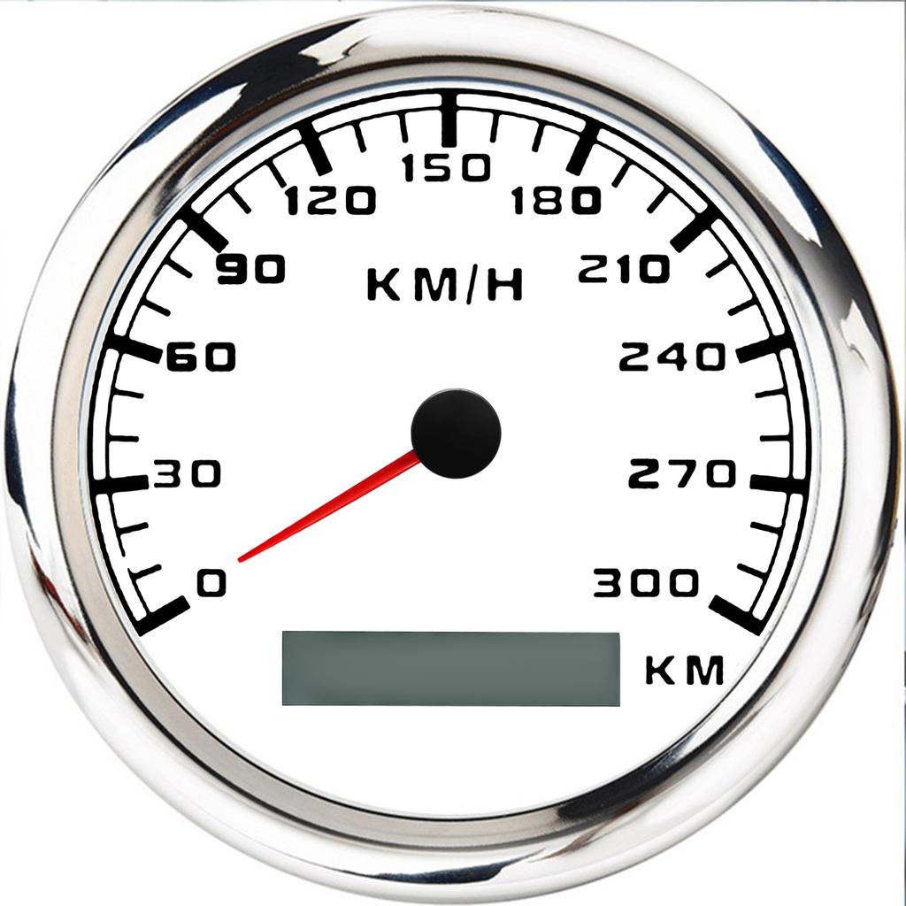 7 Color LED 60KMH 120kmh 300kmh 85MM GPS Speedometer Gauge with GPS Antenna Speed Gauge Meter For Motorcycle Boat Car Truck