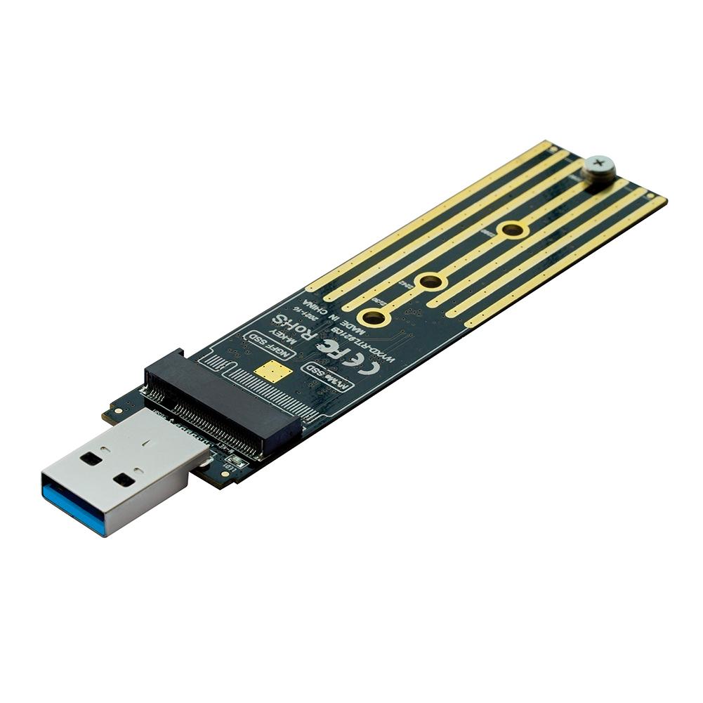 M.2 SSD SATA/NVMe To USB 3.1 Adapter B+M Key/M Key 3.1 SSD Adapter Riser Hard To Box Enclosure Q2R0