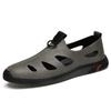 FashionBrand Cow Leather Retro Sandals Men's Summer Shoes Leisure Beach Shoes Male Genuine Leather Slippers Brown Dress Loafers Men
